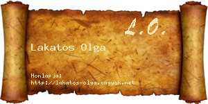 Lakatos Olga névjegykártya